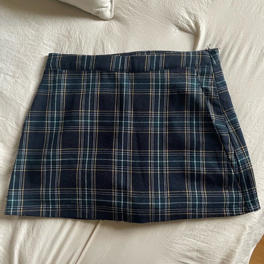 Forever 21 Blue plaid skirt Size S